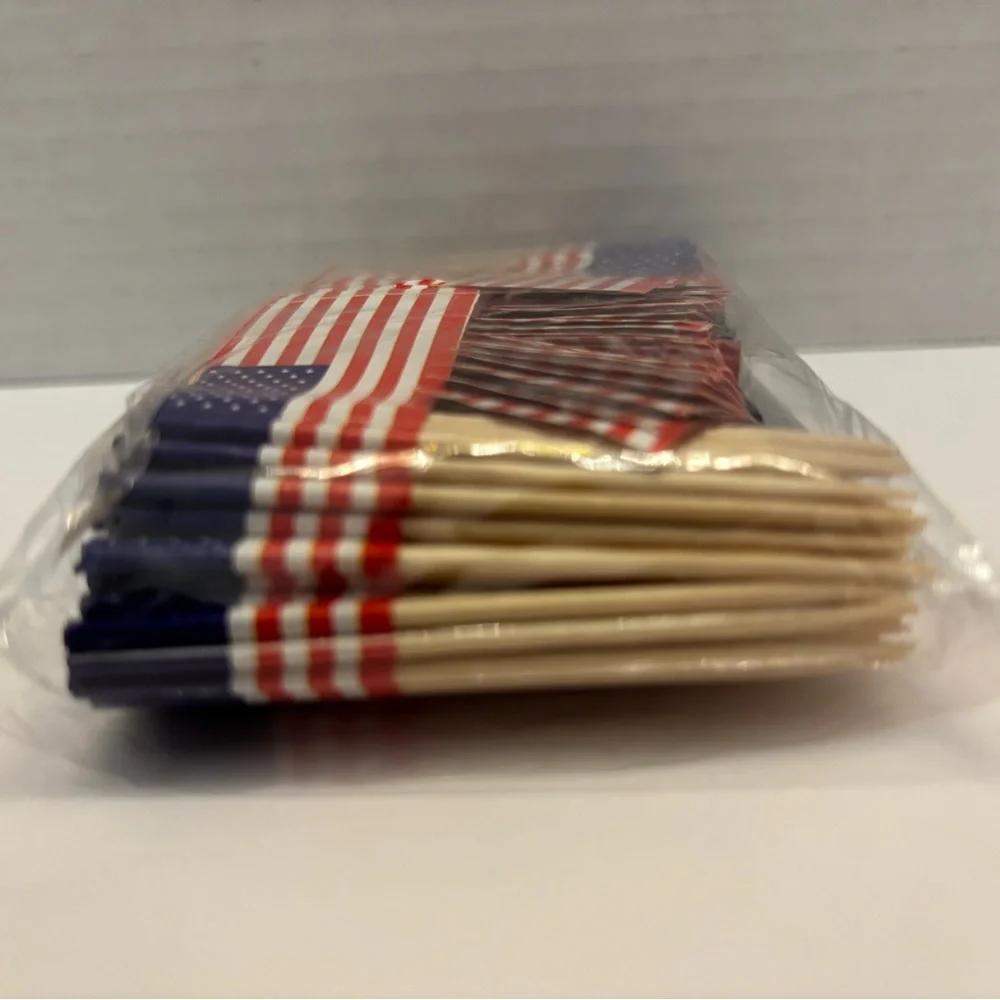 American Flag Toothpick Cupcake Toppers, 200 count